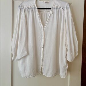 Ba&Sh white sheer blouse